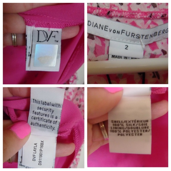 DVF Layla Dress in Pink Flora-Print NWT Sz 2 - Picture 3 of 4